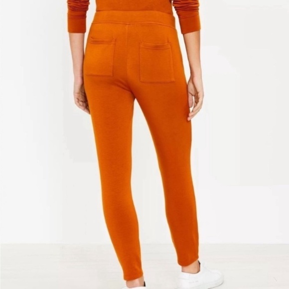 NWT Lou & Grey Signaturesoft Blend Drawstring Lounge Pants in Orange - Picture 3 of 5